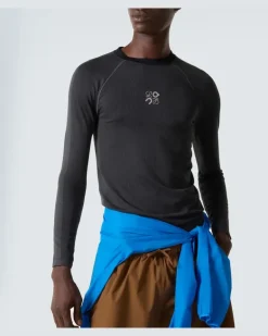 X On Longsleeve Schwarz