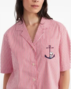 x Peanuts Snoopy Anchor Pyjama - Rot
