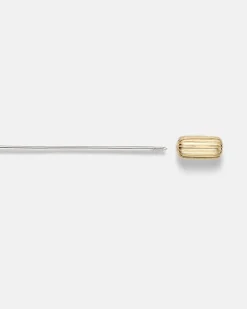 Yvonne Léon Brosche Palmier aus 9kt Gelbgold mit Diamanten und Tsavoriten