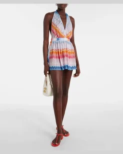 Zickzack-Romper Multicolor