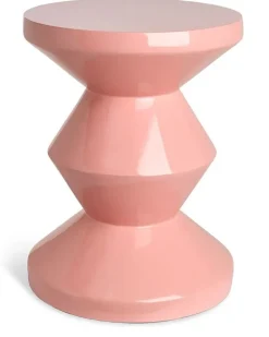 Zig Zag Hocker - Rosa