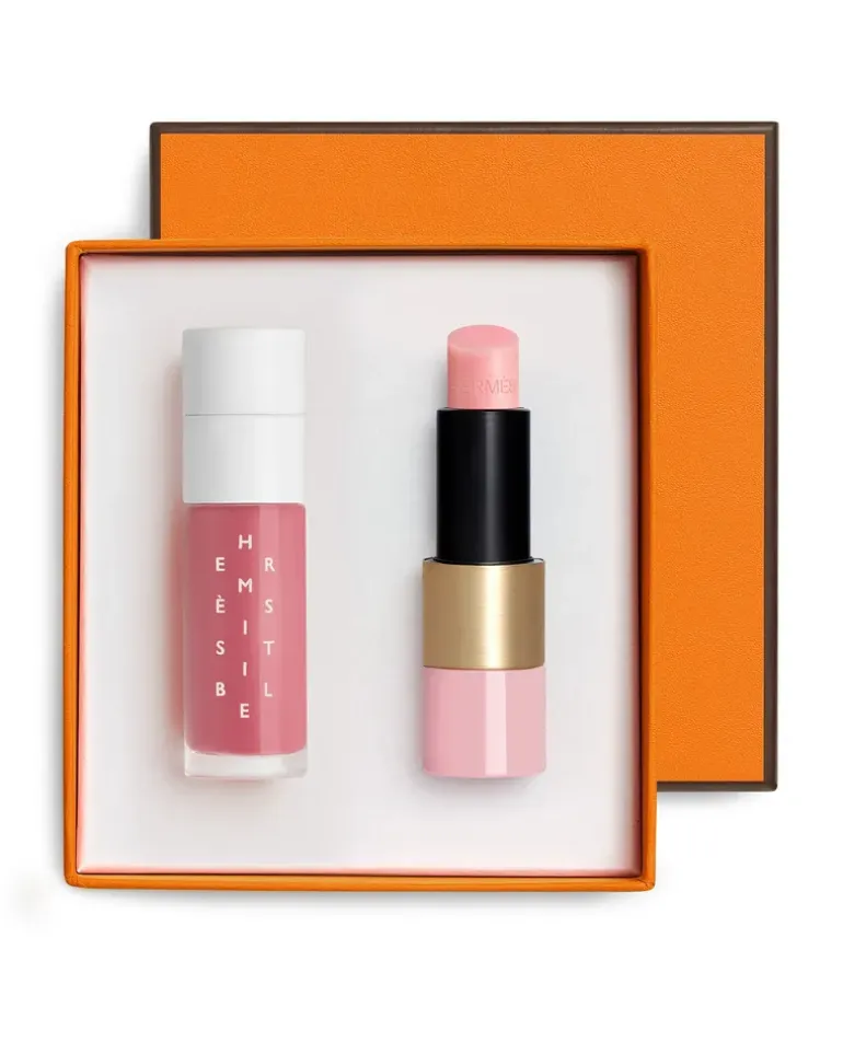 Zusammengestellte Geschenkbox Rose und Hermèsistible