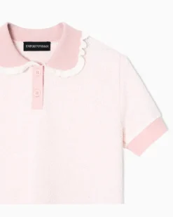 Zweifarbiges Strickoberteil Pink