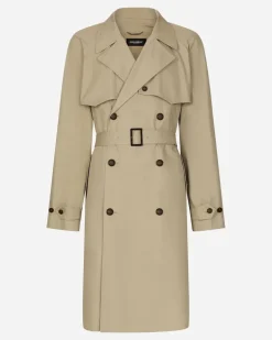 Zweireihiger Trenchcoat - Mann Mäntel Und Jacken Beige